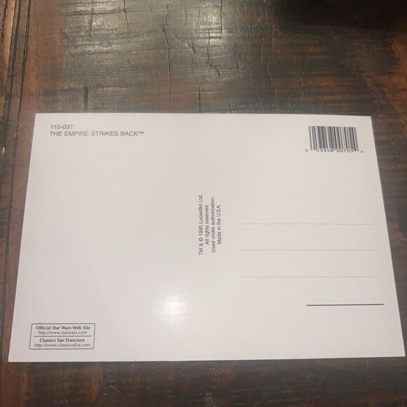 STAR WARS POST CARDS THE EMPIRE STRIKES BACK 1980 HANS SOLO 1997 LUCAS FILM - Picture 4 of 9